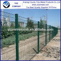 Made in China green coated 3 folding welded wire mesh fence/ 2015 triangle bending wire fence (YIZE Factory)